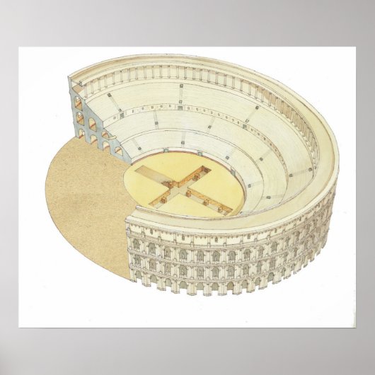 Romeinse amfitheater poster (Voorkant)