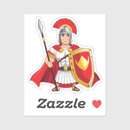 Romeinse centurion sticker (Vel)