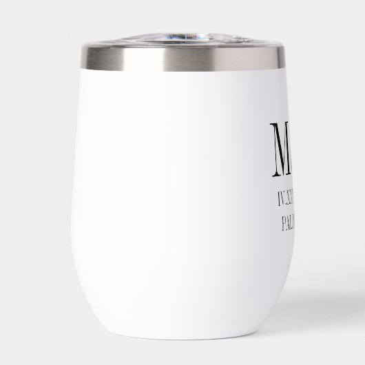 Romeinse cijfers datum, Initialen, stad bruiloft g (Voorkant)