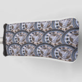 Romeinse cijfers Gear Klok Golfheadcover (Voorkant)