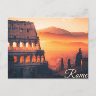 Romeinse Droom: Een Ansichtkaart uit het Eeuwige R Feestdagenkaart
