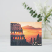 Romeinse Droom: Een Ansichtkaart uit het Eeuwige R Feestdagenkaart (Staand voorkant)