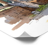 Romeinse Forum Ruïnes Poster (Hoek)