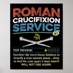 Romeinse Kruisigingsdienst Hilarisch Grappig Chris Poster