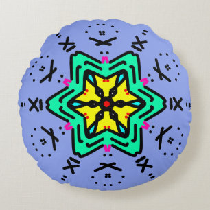 Romeinse Mandala Kunst Rond Kussen