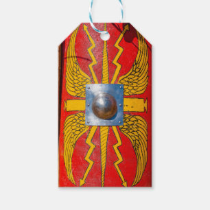Romeinse militaire schild - Scutum Cadeaulabel