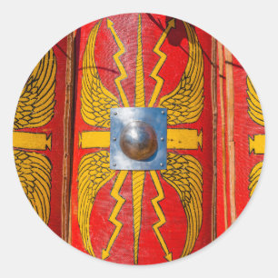 Romeinse militaire schild - Scutum Ronde Sticker