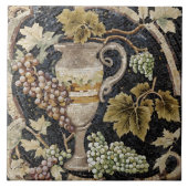 Romeinse mozaïek stijl wijn keramische Tegel Tegeltje (Voorkant)