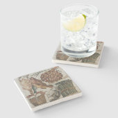 Romeinse mozaïeksteen onderzetter (Zijkant)