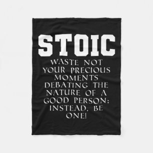 Romeinse Rijk Boek Quote Marcus Aurelius Stoic Pre Fleece Deken