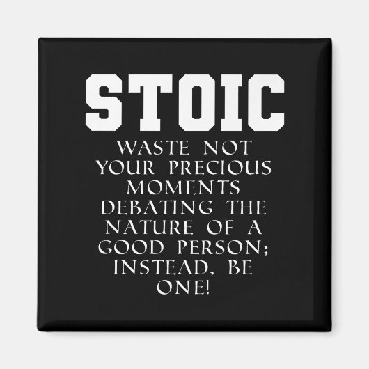 Romeinse Rijk Boek Quote Marcus Aurelius Stoic Pre Magneet (Voorkant)