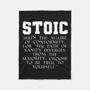 Romeinse Rijk Boek Quote Meditatie Marcus Aurelius Fleece Deken
