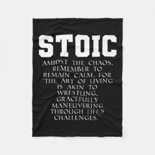 Romeinse Rijk Boek Quote Meditaties Marcus Aureliu Fleece Deken