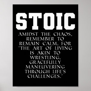 Romeinse Rijk Boek Quote Meditaties Marcus Aureliu Poster