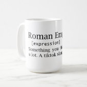 Romeinse Rijk - denk aan - slang - woordenboek Koffiemok (Voorkant links)