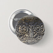 Romeinse steen ronde button 5,7 cm (Voorkant /achterkant)