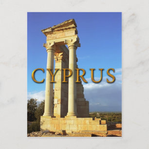Romeinse tempel van Apollo Cyprus Briefkaart