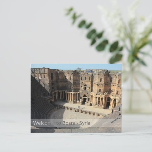 Romeinse theater Bosra, Syrië Briefkaart (Staand voorkant)
