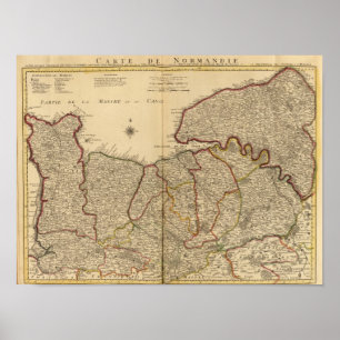 Romeinse wegen en bossen poster