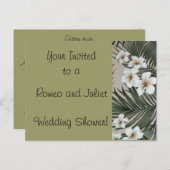 Romeo en Julia, bruiloft uitnodigt Uitnodiging Briefkaart (Voorkant / Achterkant)