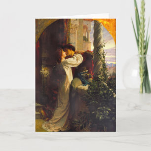 Romeo en Julia, ca. 1884 door Frank Dicksee Kaart
