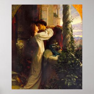 Romeo en Julia, ca. 1884 door Frank Dicksee Poster
