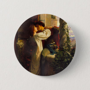 Romeo en Julia, ca. 1884 door Frank Dicksee Ronde Button 5,7 Cm