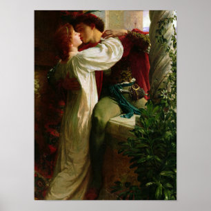 Romeo en Juliet, 1884, van Frank Dicksee Poster