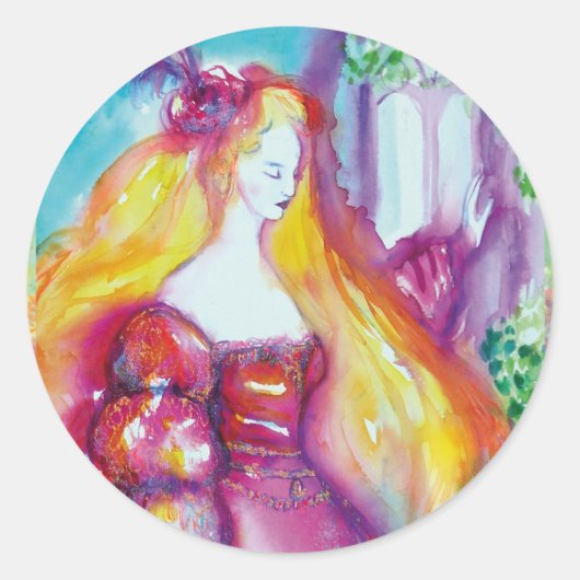 ROMEO EN JULIET BALCONY SCENE RONDE STICKER (Voorkant)