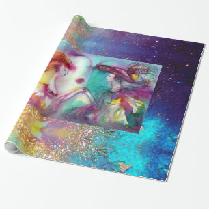 ROMEO EN JULIET/GOLD BLUE SPARKLES CADEAUPAPIER