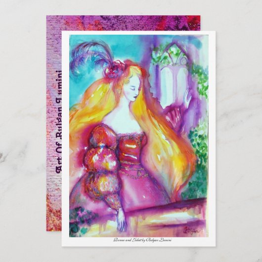 ROMEO EN JULIET KAART (Voorkant / Achterkant)