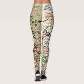 Romeo en Juliet liefdesbrieven Leggings (Achterkant)