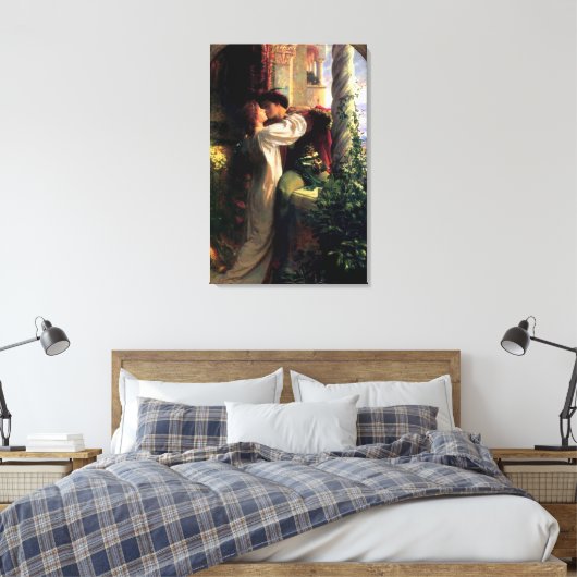Romeo en Juliet Painting van Sir Francis Dicksee Canvas Afdruk (Insitu (Slaapkamer))