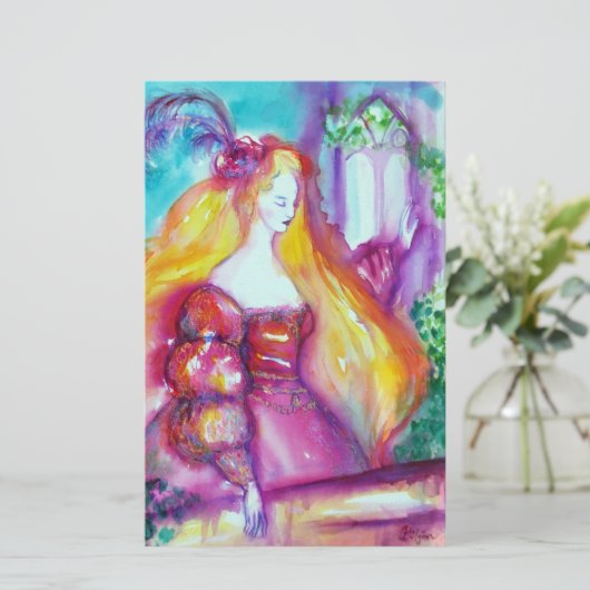 ROMEO EN JULIET Romantic Valentijns Day Briefpapier (Staand voorkant)