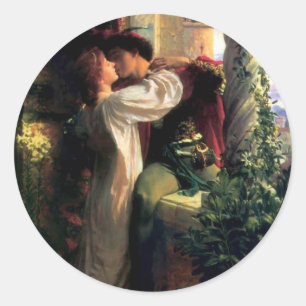 Romeo en Juliet Ronde Sticker