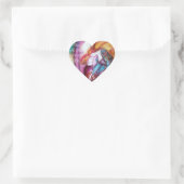 ROMEO EN JULIET / Sla het datumhart op Hart Sticker (Tas)