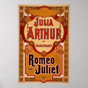 Romeo en Juliet Vintage Poster