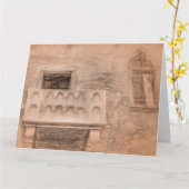 Romeo en Juliet's Balcony da Vinci Kaart (Gele Bloem)