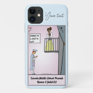 Romeo et Juliet 2.0 Coque bleu-Mate iPhone 11 Coqu