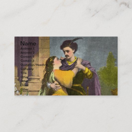 Romeo & Juliet Carte de visite (Devant)