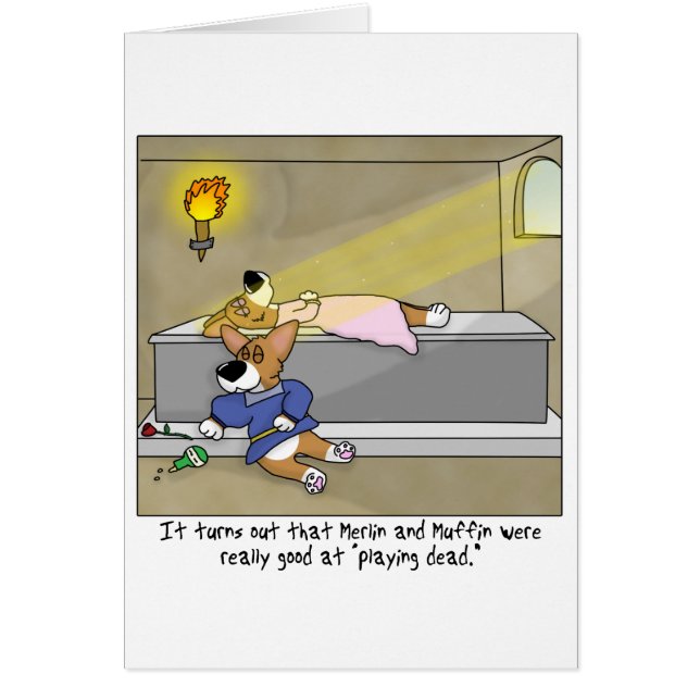 Romeo & Juliet Corgi Card (Voorkant)