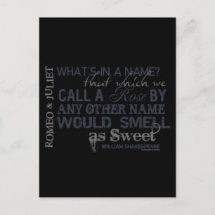 Romeo & Juliet Name Quote Briefkaart