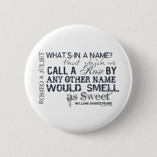 Romeo & Juliet Name Quote Ronde Button 5,7 Cm