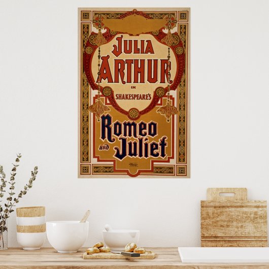 Romeo & Juliet Poster vintage (Cuisine)