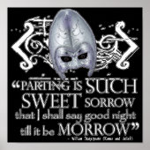 Romeo & Juliet Quote Poster (Voorkant)