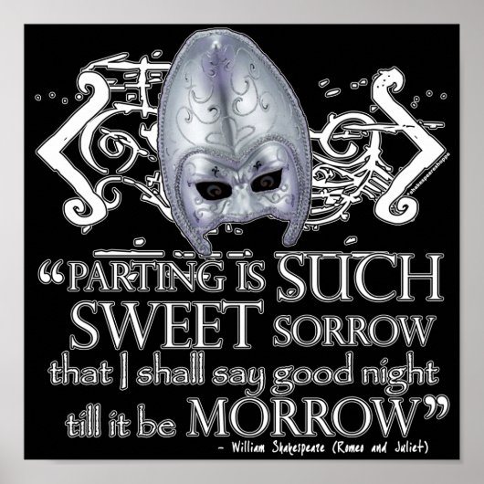 Romeo & Juliet Quote Poster (Voorkant)