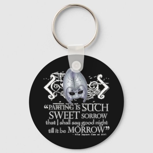 Romeo & Juliet Quote Sleutelhanger (Voorkant)