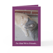 Romeo & Russ The Cats I'm Glad We re Friends..Card