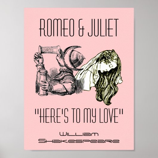 Romeo Toast à Juliet Poster Festival Shakespeare (Devant)