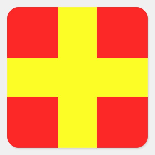 ROMEO VIERKANTE STICKER (Voorkant)